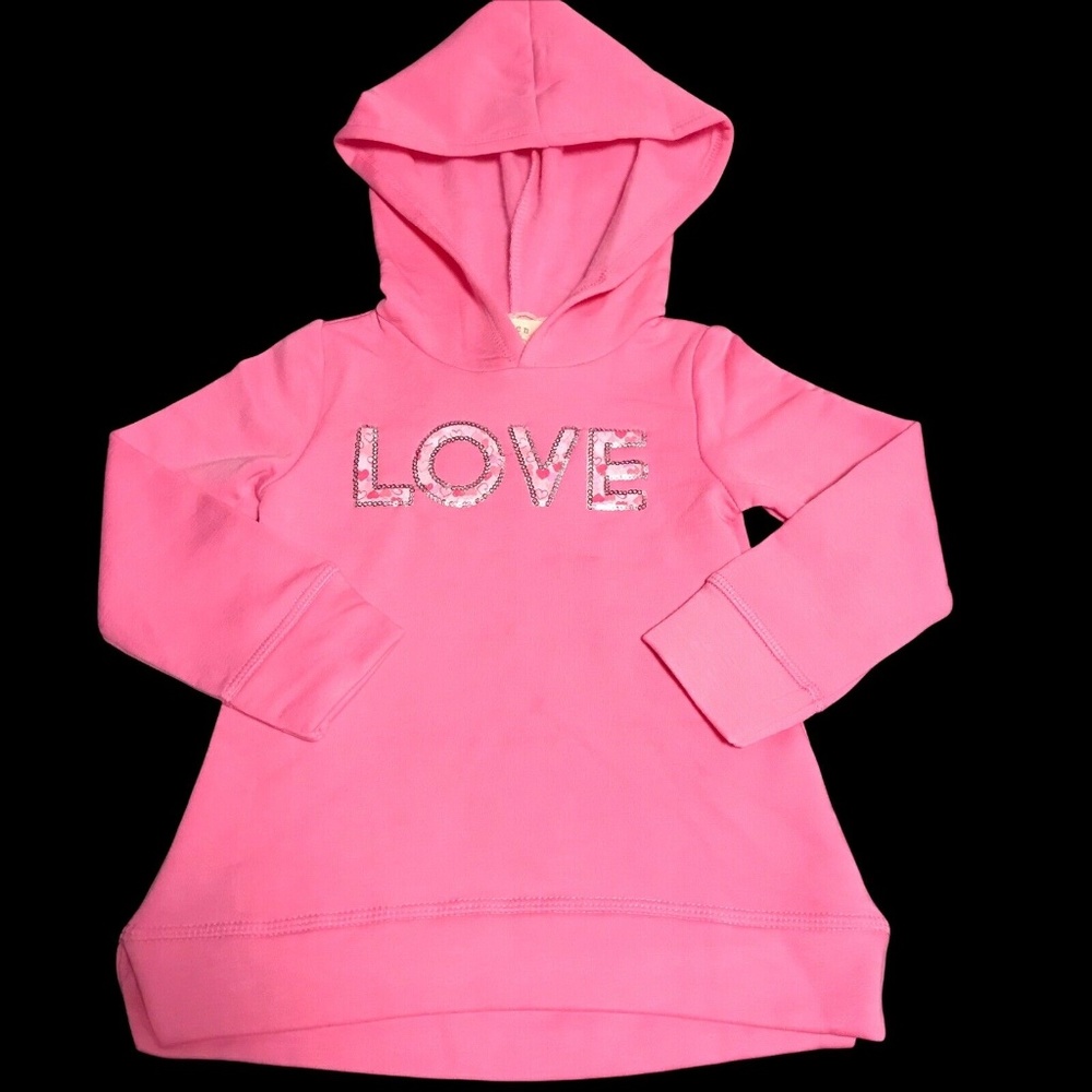 Btween Baby Girls Cute Fleece Heart Hoodie Leggings Set size 12 - 24 Months Pink - Picture 7 of 10